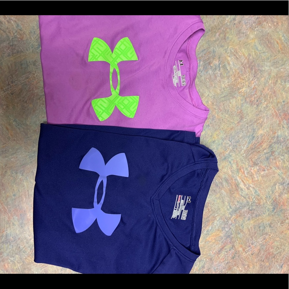 Under Armour girls L tees
